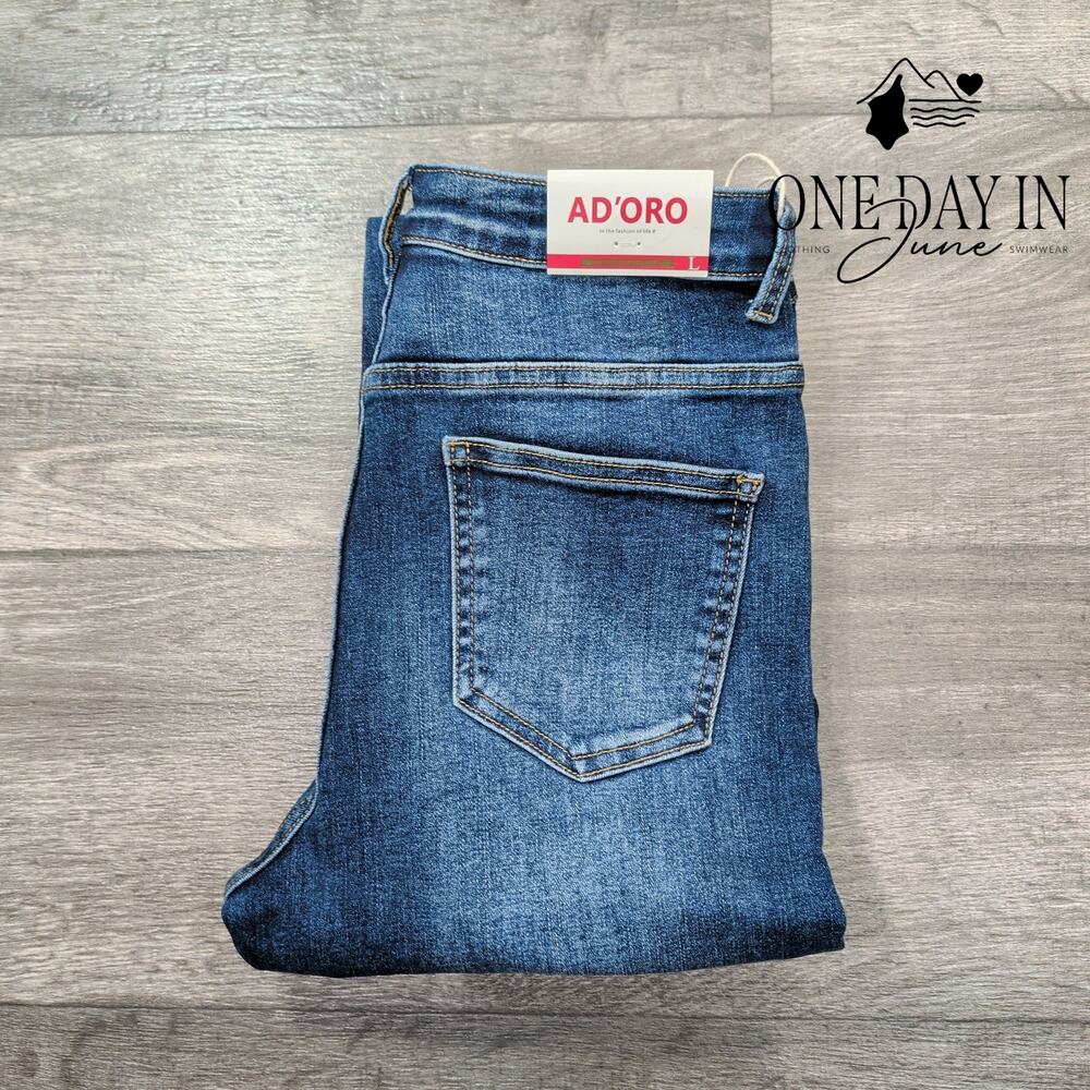Ad'Oro Skinny Ankle Jeans Size L - Picture 8 of 8
